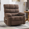 JONPONY Swivel Rocker Recliner Chair, Ergonomic Lounge Chair for Living Room,Small Spaces with Rocking Function,360° Swivel,Side Pocket