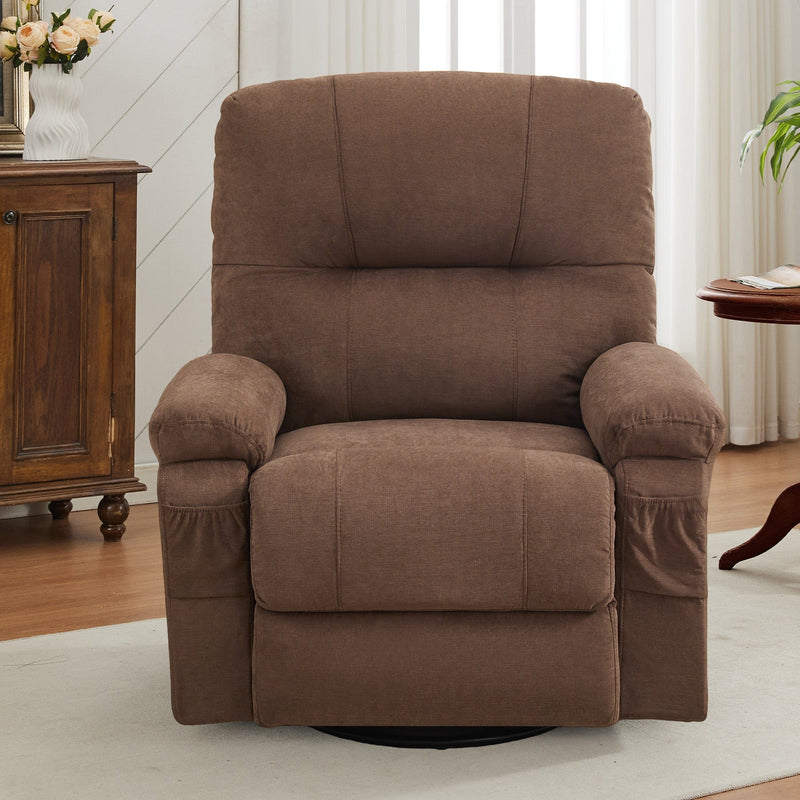 Power Swivel Rocker Recliner Chair with USB Port, 270¡ãElectric Swivel Recliner Chairs for Adults, Overstuffed Rocking Reclining Chair for Living Room,Bedroom, Nursery