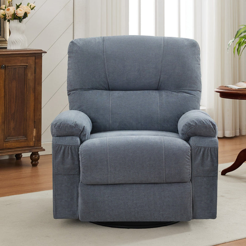 Power Swivel Rocker Recliner Chair with USB Port, 270¡ãElectric Swivel Recliner Chairs for Adults, Overstuffed Rocking Reclining Chair for Living Room,Bedroom, Nursery
