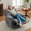 Power Swivel Rocker Recliner Chair with USB Port, 270¡ãElectric Swivel Recliner Chairs for Adults, Overstuffed Rocking Reclining Chair for Living Room,Bedroom, Nursery